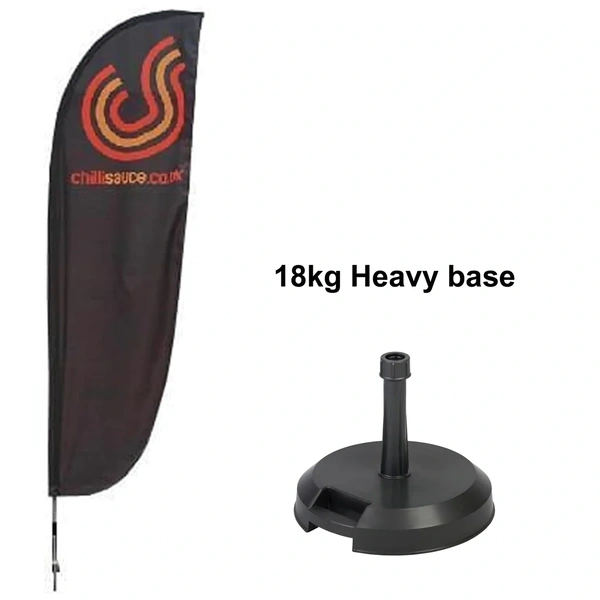  Small - Feather - Flag - With - 18kg - Base