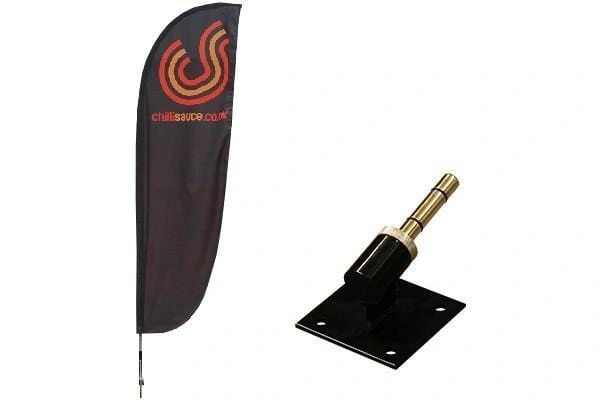  Small - Feather - Flag - With - Angled - Bracket