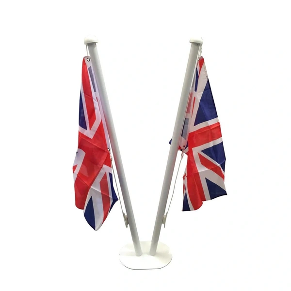  Indoor - Flagpole - With - Twin - Base