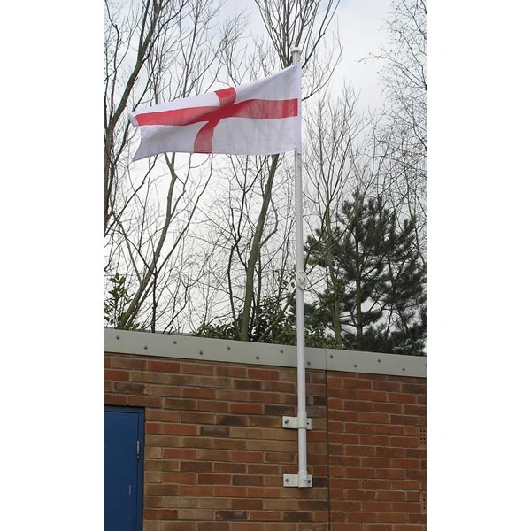  3 - Metre - Wall - Mounted - Flagpole - With - Vertical - Bracket